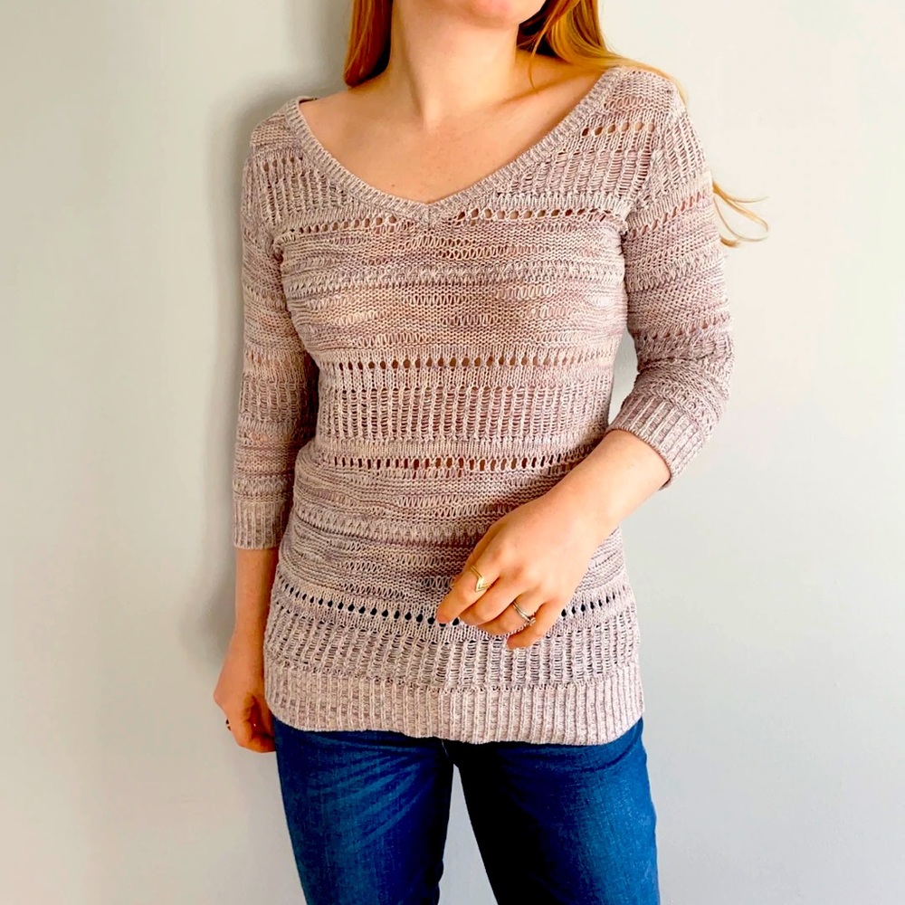 DYNAMITE WOMAN PASTEL KNIT SWEATER EXTRA SMALL